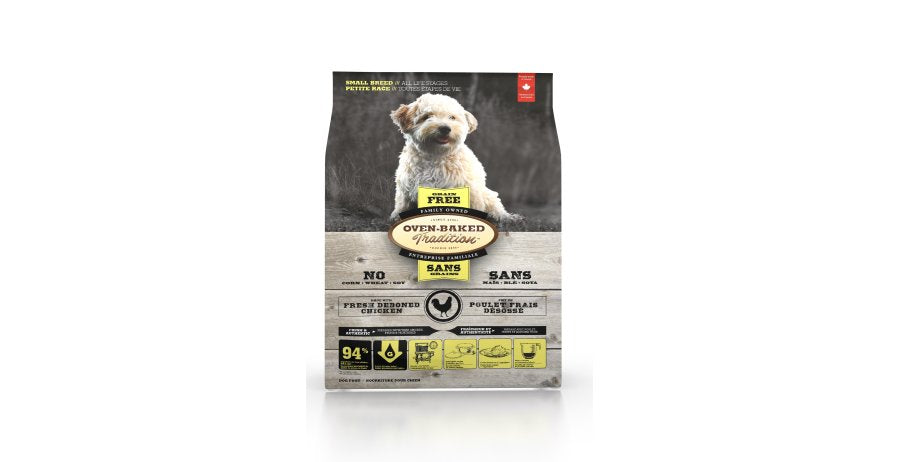 Poulet sans grain petites bouchées, Chien
