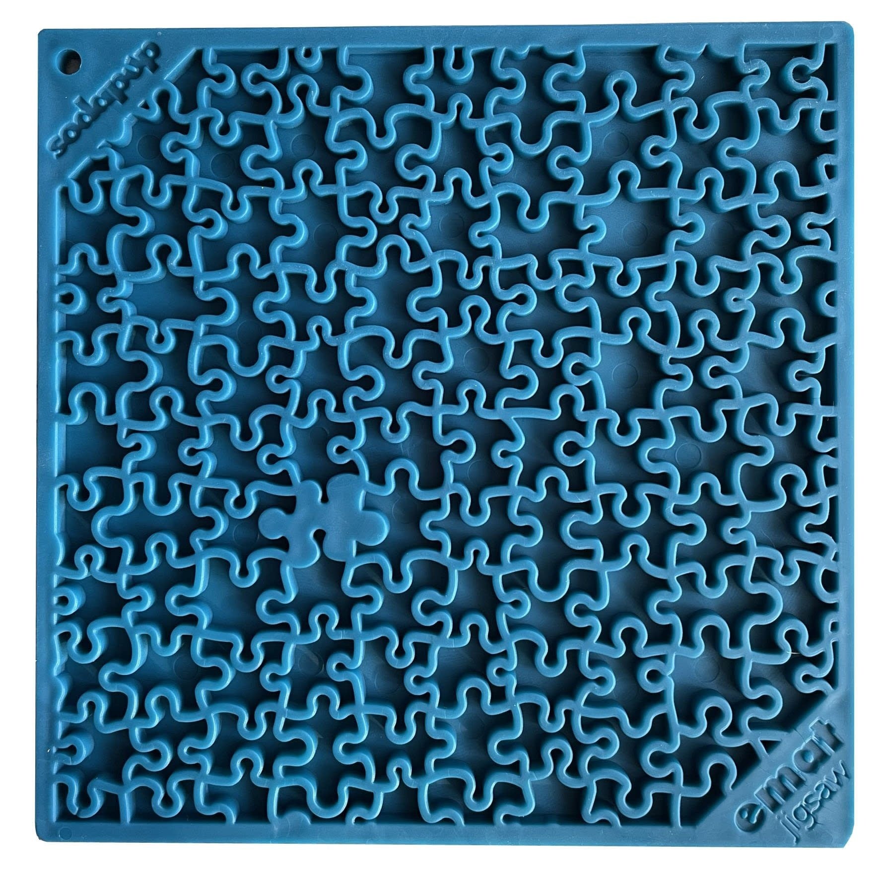 Tapis à lécher Jigsaw, bleu