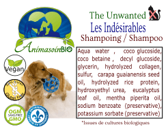 Shampoing les Indésirables pour chien